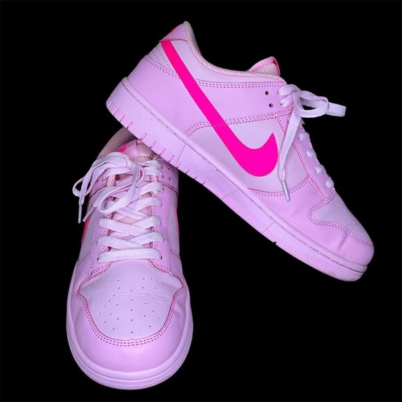 Nike Dunk Low (PS) soft pink Men’s Sneakers Size 8.5 Premium Leather - Picture 2 of 8